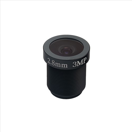 cctv lens with IR cut coating at 650 nm, EFL=2.89, F/2.1, metal barrel threaded M12x0.5