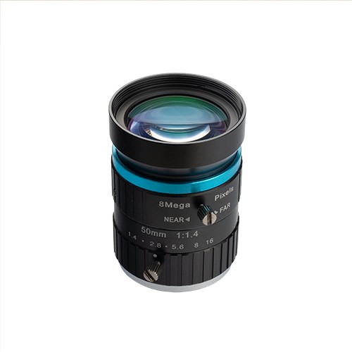 50mm C mount lens 2/3” F1.4-16 Megapixel machine vision lens
