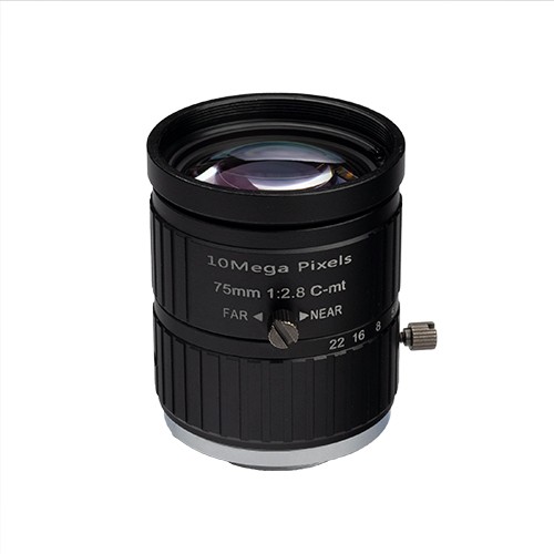 75mm F2.8-16 10mp C-Mount industrial camera lenses